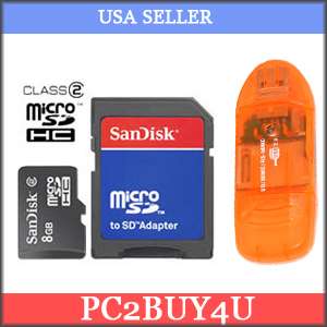 8GB SAN DISK MICROSD Micro SD MEMORY TF CARD 8 G 8 GIG  