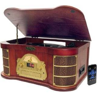  Classical Turntable with AM/FM Radio CD/Cassette and USB Recording
