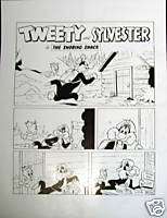 TWEETY and SYLVESTER 7 page Art Proofs Complete Story  