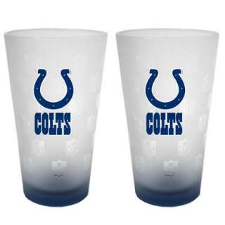 Indianapolis Colts Frosted Pint Glasses Set of 2.Opens in a new window