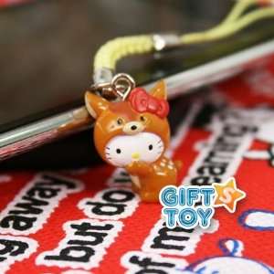  Hello Kitty Deer Cell Phone Charm (Animal) Everything 