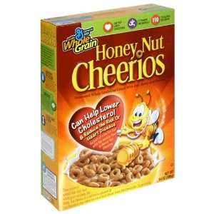 Cheerios Toasted Whole Grain Oat Cereal, Honey Nut, 14 Ounce Box 