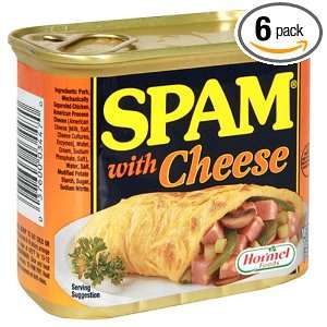 SPAM With Cheese, 12 Ounce Cans (Pack of Grocery & Gourmet Food