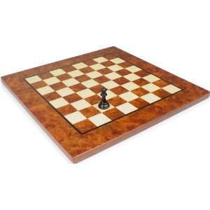  Elm Root & Maple Deluxe Chess Board   2.75 Squares Toys & Games