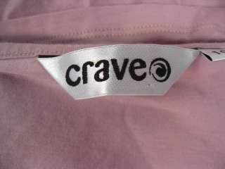 LOT 2 CRAVE Pink Wrap Shirt Tank Top Blouse Sz 10  
