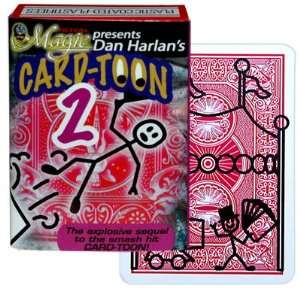  CardToon 2 Magic Cards Kids Tricks Toy Closeup Magician 