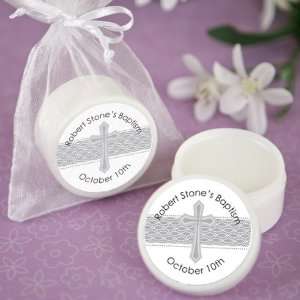   Cross   Personalized Baptism and Christening Lip Balm Favors Toys