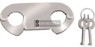 Silver Locking Thumb Cuffs (Item #10603)