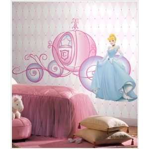  Disney Princess Cinderella & Carriage Giant Wall Decals 