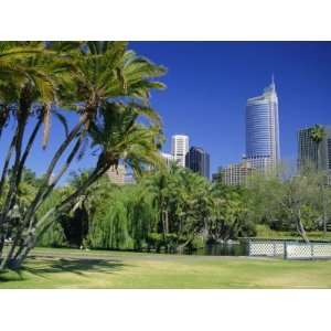  Royal Botanic Gardens and City Skyline, Sydney, New South 