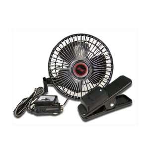    Custom Accessories 40099 Clip On Fan 12 Volt Black Automotive