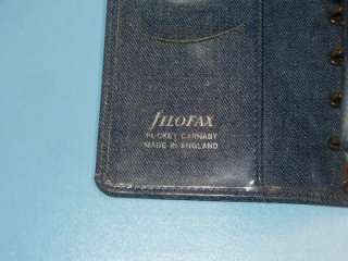 FILOFAX  POCKET CARNABY  Day Planner Organizer / Made in ENGLAND 