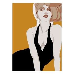  Woman in Cocktail Dress Giclee Poster Print, 30x40