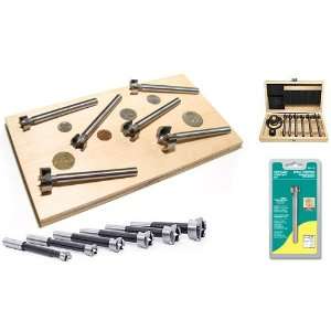   601 112 6 Piece Coin Sized Forstner Bit Set