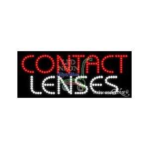 Contact Lenses LED Business Sign 11 Tall x 27 Wide x 1 Deep
