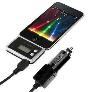 New Digital Wireless FM Stereo Transmitter + Car Charger for iPod 
