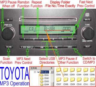 Toyota 6+6pin USB/SD  adapter digital cd changer  