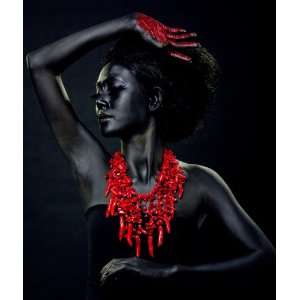  Red coral necklace Jewelry