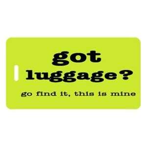  Luggage Personalized Luggage Tag   Lime Green Office 