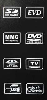 Portable DVD Player EVD ATV +Game+USB+SD+DIVX RED  
