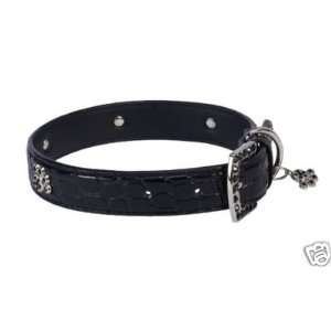   Side Collection Charmed Croco Dog Collar RED 8 11