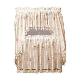  Casandra Ivory Kitchen Curtains, Swags
