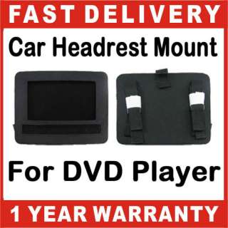 Car Headrest Mount Strap Case Bag For 9 9.5 Portable DVD Player New 
