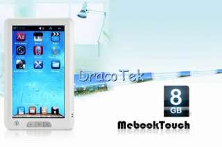 Mebook touch 8GB HD ebook reader multimedia player  