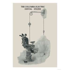  The Columbia Electric Dental Engine Giclee Poster Print 