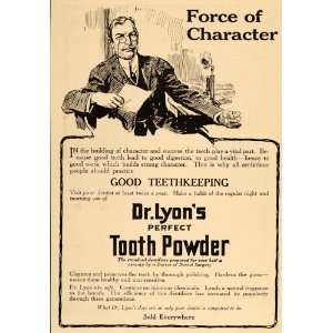  1913 ORIG. Dental Ad Dr. Lyons Toothpaste Tooth Powder 