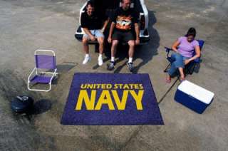   NAVY SYMBOL TAILGATE PARTY DECORATIONS RUG 5 X 6 846104069815  