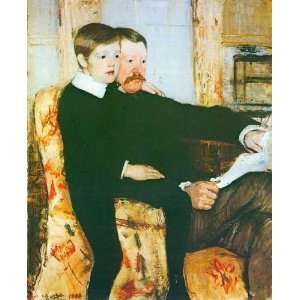 Alexander J. Cassat and son Robert Kelso Cassat by Cassatt canvas art 
