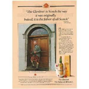  1991 Sandy Milne Glenlivet Scotch Distillery Print Ad 