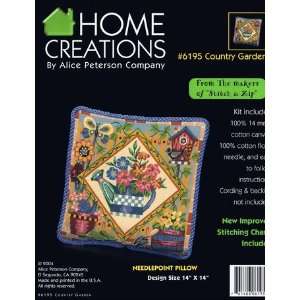  Country Garden Pillow   Needlepoint Kit Arts, Crafts 