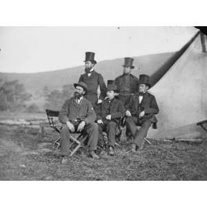  Antietam, Maryland. Allan Pinkerton and visitors from 