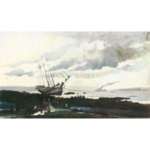    Schooner Aground artist Andrew Wyeth 32x22