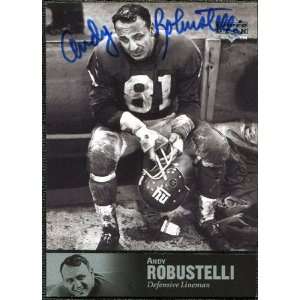   Deck Legends Autographs #AL60 Andy Robustelli Sports Collectibles