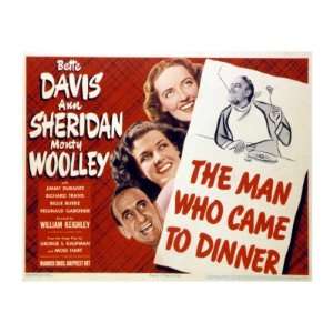 The Man Who Came to Dinner, Jimmy Durante, Ann Sheridan, Bette Davis 