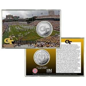  Georgia Tech University Bobby Dodd Stadium Silver Coin 