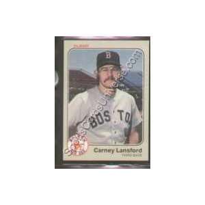  1983 Fleer Regular #187 Carney Lansford, Boston Red Sox 