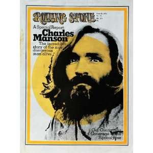  Rolling Stone Cover of Charles Manson by unknown. Size 10.00 X 