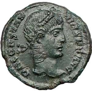 CONSTANTIUS II 355AD Authentic Ancient Roman Coin Wreath Rare