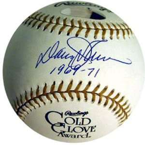  Davey Johnson Autographed Gold Glove Baseball Sports 