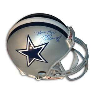 Autographed Drew Pearson Dallas Cowboys Proline Helmet Inscribed Hail 