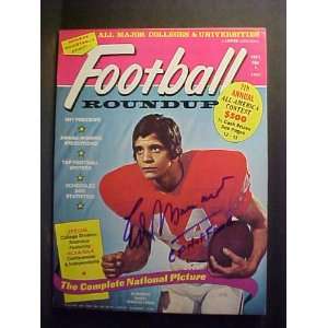 Ed Marinaro Cornell Autographed 1971 Football Roundup Magazine