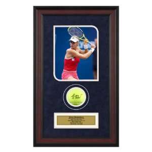 Elena Dementieva 2006 US Open Framed Autographed Tennis Ball with 