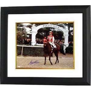 Gary Stevens signed Horse Racing Paddock from Seabiscuit Movie 16X20 