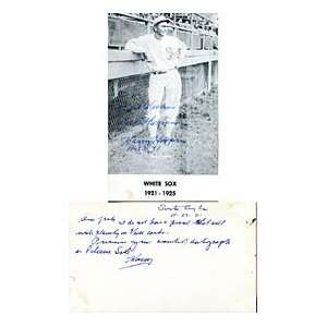  Harry Hooper Autographed / Signed Post Card Sports 