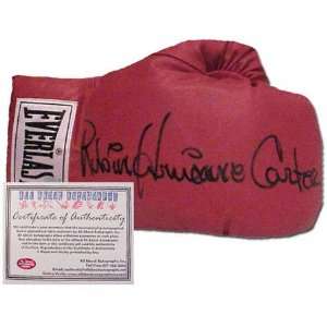  Rubin Hurricane Carter Autographed Everlast Boxing Glove 