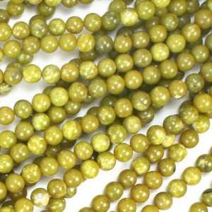  8mm Round Olivine Jade Gemstone Beads Arts, Crafts 